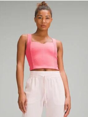 Lululemon Ribbed Softstreme Sweetheart  Tank